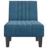 vidaXL Chaiselongue Blau Samt