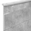 vidaXL Bettrahmen Beton Grau und Silber 75 x 190 cm Holzwerkstoff