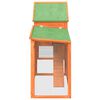 vidaXL Kaninchenstall Braun 185,5x60,5x109,5 cm Massivholz Kiefer