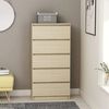 vidaXL Sideboard mit Schubladen Sonoma-Eiche 60x35x121cm Holzwerkstoff