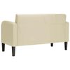 vidaXL Zweisitzer-Sofa Creme 110 cm Kunstleder