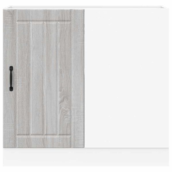 vidaXL K&uuml;chenunterschrank Lucca Grau Sonoma Holzwerkstoff