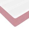 vidaXL Boxspringbett mit Matratze Rosa 80 x 200 cm Stoff