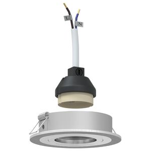 vidaXL Spotlight 24 pcs Silber 9 x 9 x 2 cm Aluminium