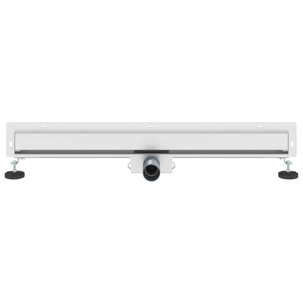 vidaXL Wandmontierter Duschablauf Silber 80 cm Edelstahl 304