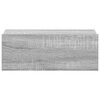vidaXL Hängender Nachttisch Grau Sonoma 40x30x15 cm Holzwerkstoff