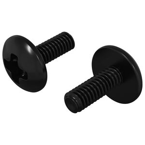 vidaXL H&uuml;lsen Schrauben 2 pcs Schwarz M4 x 10 mm Stahl