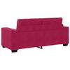 vidaXL Zweisitzer-Sofa Weinrot 180x77x82 cm Samt