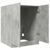 vidaXL Waschmaschinenschrank Betongrau 71x71,5x91,5 cm