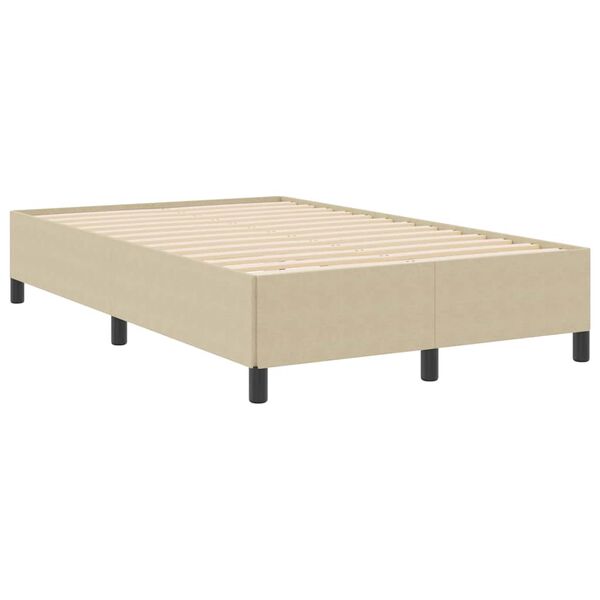 vidaXL Boxspringbett Grau-Gr&uuml;n 120 x 200 cm Samt