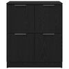 vidaXL Sideboard Schwarz Eichen-Optik 60 x 30 x 70 cm Holzwerkstoff