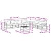 vidaXL Outdoor-Sofagarnitur mit Kissen 8 pcs Natur und Creme