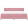 vidaXL Boxspringbett mit Kopfteil Rosa 180 x 200 cm Samt