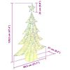 vidaXL Weihnachtsbaum mit 120 LEDs Warmwei&szlig; 120 cm PET