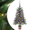 vidaXL Weihnachtsbaum mit 150 LEDs mit St&auml;nder Gr&uuml;n 90 cm PE