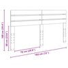 vidaXL Kopfteil Altholz 180 cm Holzwerkstoff
