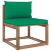 vidaXL 6-tlg. Garten-Lounge-Set aus Paletten mit Kissen Kiefernholz