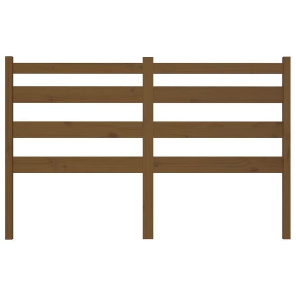 vidaXL Kopfteil Honigbraun 166x4x100 cm Massivholz Kiefer