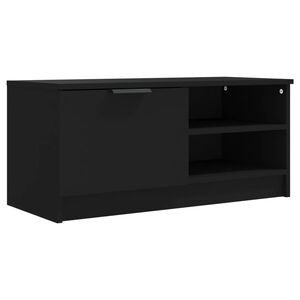 vidaXL TV-Schrank Schwarz 80x35x36,5 cm Holzwerkstoff