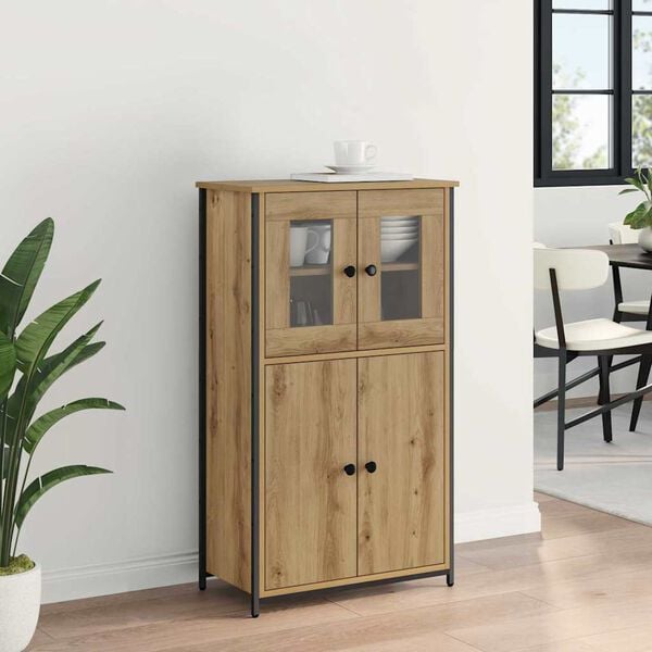 vidaXL Highboard Artisan-Eiche 62 x 32 x 106,5 cm Holzwerkstoff