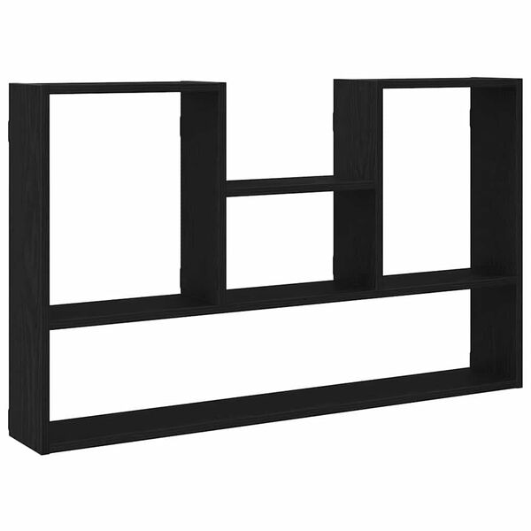 vidaXL Wandregal Schwarz Eichen-Optik 99x15x60 cm Holzwerkstoff