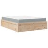 vidaXL Bett mit Matratze 140x200 cm Massivholz Kiefer