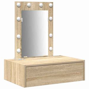 vidaXL Schminktisch Braun 60 x 40 x 70 cm Holzwerkstoff