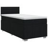 vidaXL Boxspringbett mit Matratze Schwarz 100 x 200 cm Stoff