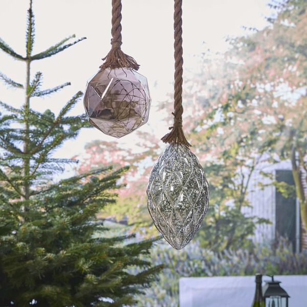 Luxform Ambiente-LED-H&auml;ngelampe Rope with Pine Cone
