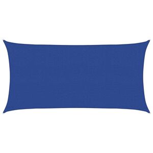 vidaXL Sonnensegel 160 g/m&sup2; Rechteckig Blau 2,5x5 m HDPE