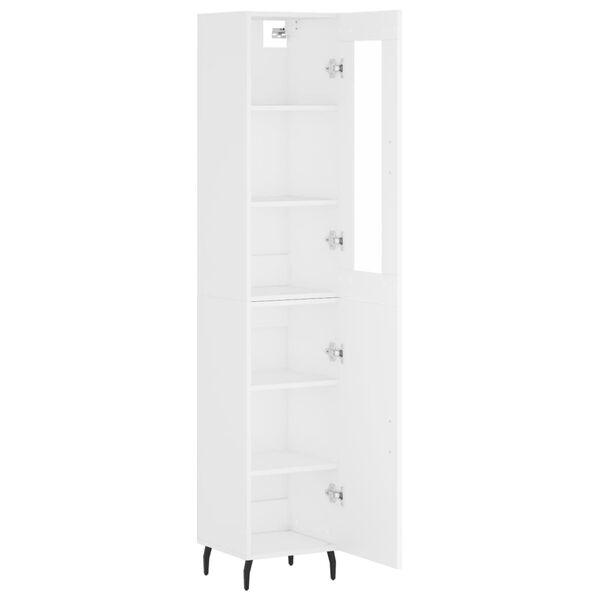 vidaXL Highboard Wei&szlig; 34,5x34x180 cm Holzwerkstoff