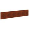 vidaXL Rasenkante 10 stk. 100 x 22 cm Stahl Rostoptik