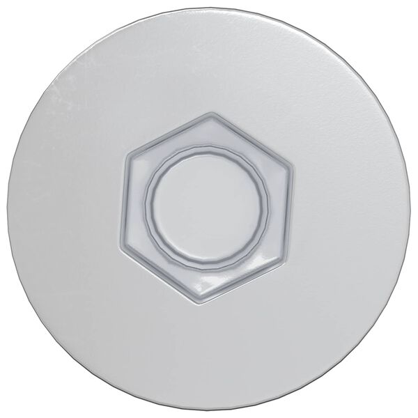 vidaXL Confirmat-Schrauben 2 pcs Silber &Oslash;7 x 50 mm Metall