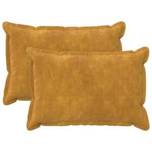 vidaXL Kissenbezug 2 pcs HOUTEN Gelb 30 x 50 cm Mikrofaser Fleece