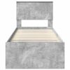 vidaXL Bettrahmen Beton Grau 75 x 190 cm Massives Kiefernholz