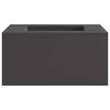 vidaXL Feuerstelle Schwarz 60 x 60 x 30 cm Wetterfeststahl