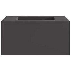 vidaXL Feuerstelle Schwarz 60 x 60 x 30 cm Wetterfeststahl