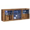 vidaXL LED-Sideboard Altholz 181,5 x 37 x 67 cm Holzwerkstoff