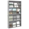 vidaXL Magazinregal 2 pcs Graues Sonoma 80 x 12 x 70 cm Holzwerkstoff