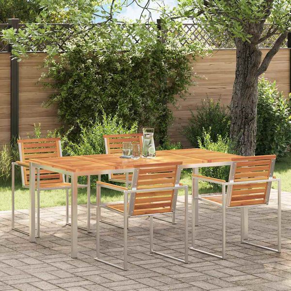 vidaXL Esstisch Braun 180 x 90 x 75 cm Massivholz Akazie