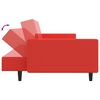vidaXL Schlafsofa 2-Sitzer Rot Kunstleder