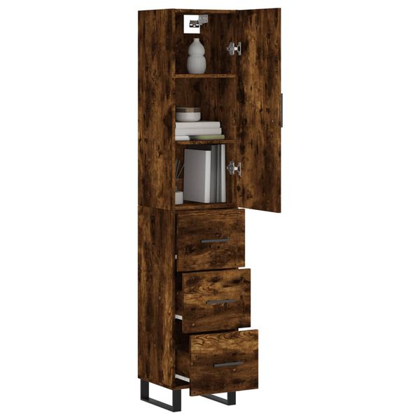 vidaXL Highboard R&auml;uchereiche 34,5x34x180 cm Holzwerkstoff