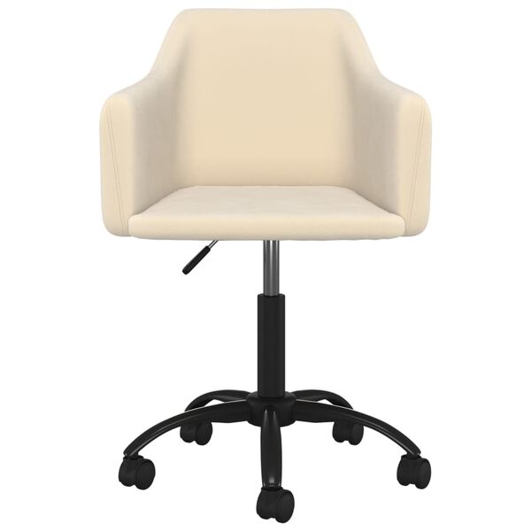 vidaXL Esszimmerst&uuml;hle 6 Stk. Drehbar Creme Samt