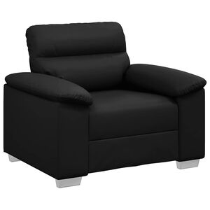 vidaXL Sessel Schwarz 100x81x84 cm Kunstleder