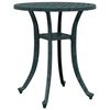 vidaXL Gartentisch Gr&uuml;n &Oslash;48x53 cm Aluminiumguss