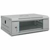 vidaXL Netzwerkschrank mit Speicher Grau 53 x 45 x 21 cm Stahl
