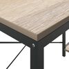 vidaXL Computertisch Schwarz und Eiche-Optik 110x72x70cm Holzwerkstoff