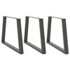 vidaXL Esstisch Beine V-Form 3 St&uuml;ck Anthrazit 90x(72-73,3) cm Stahl