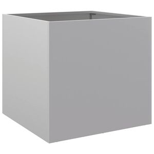 vidaXL Pflanzk&uuml;bel Silbern 49x47x46 cm Verzinkter Stahl