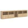 vidaXL Sideboard mit LED-Leuchten Sonoma-Eiche 283x37x67 cm